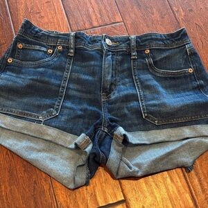 American Eagle Outfitters Dark Blue Jean Shorts